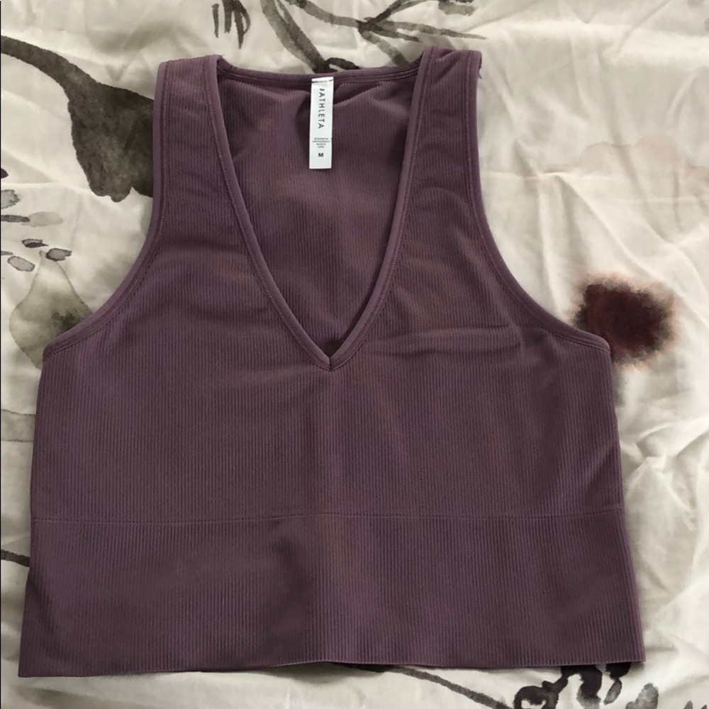 Athleta Aurora Crop rib tank